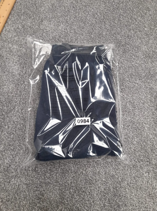 Diesel Navy V-Neck Sweater Embroidered Logo Large image 8