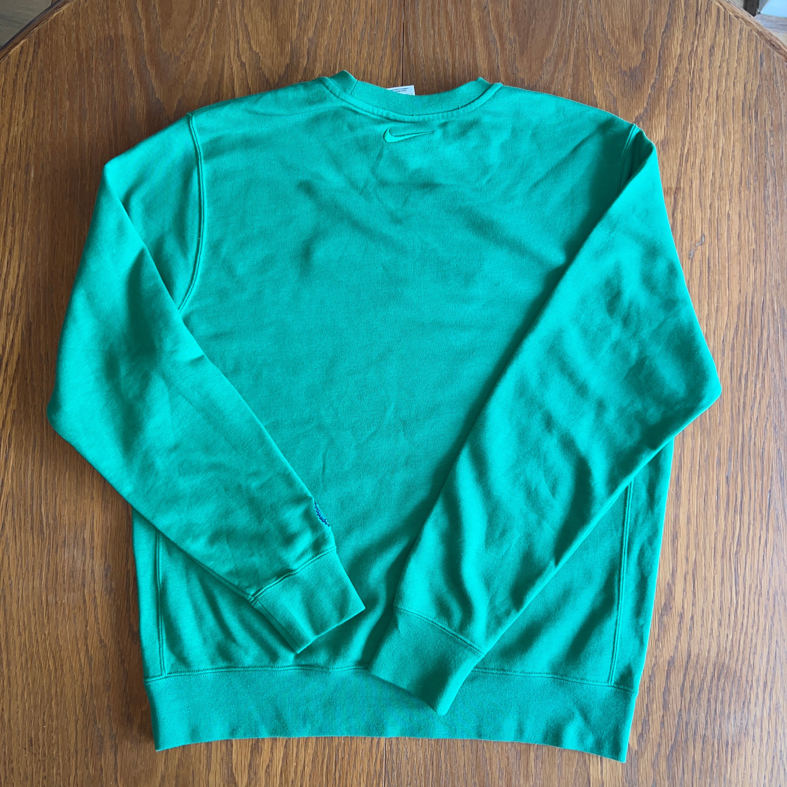 Nike Y2K Style Center Oval Logo Sweatshirt Green Men's Medium Crewneck FZ4728-399 image 2
