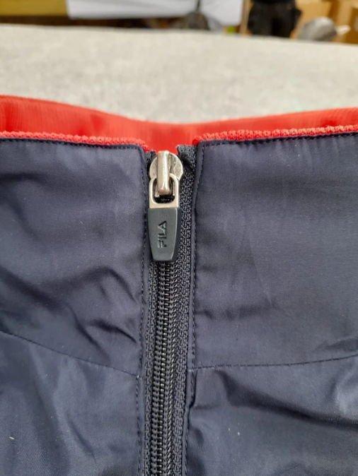 Fila Men's Red & Navy Track Jacket Size 160 image 3