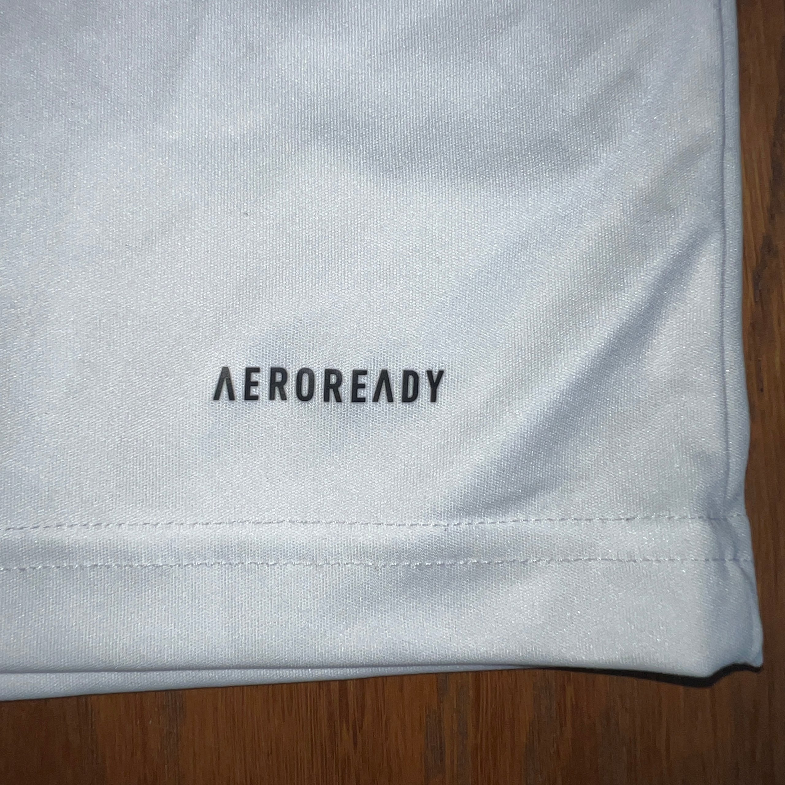 Adidas Mens Aeroready 3-Stripes T-Shirt White Black Short Sleeve Gym Top Size XL image 5
