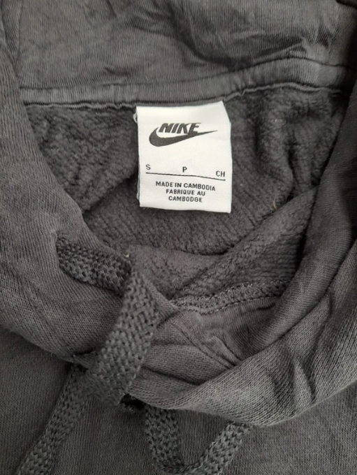 Nike Black & White Hoodie Small Casual Logo Print S image 4