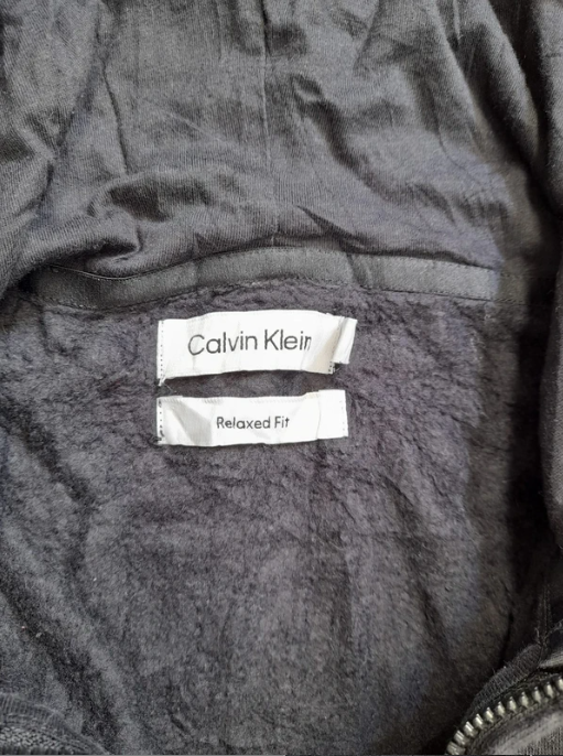 Calvin Klein Black Relaxed Fit Hoodie CK Logo XL image 4