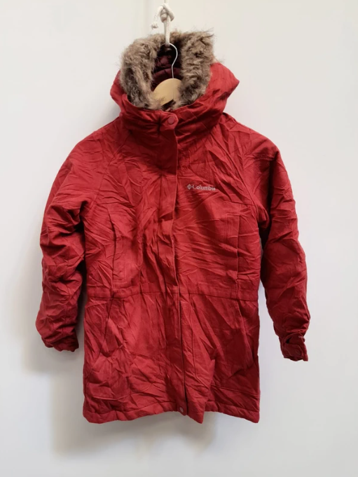 Columbia Women's Red Waterproof Faux Fur Hooded Coat Medium image 2
