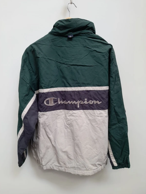 Champion Green Navy & Beige Track Jacket 105 XL image 3