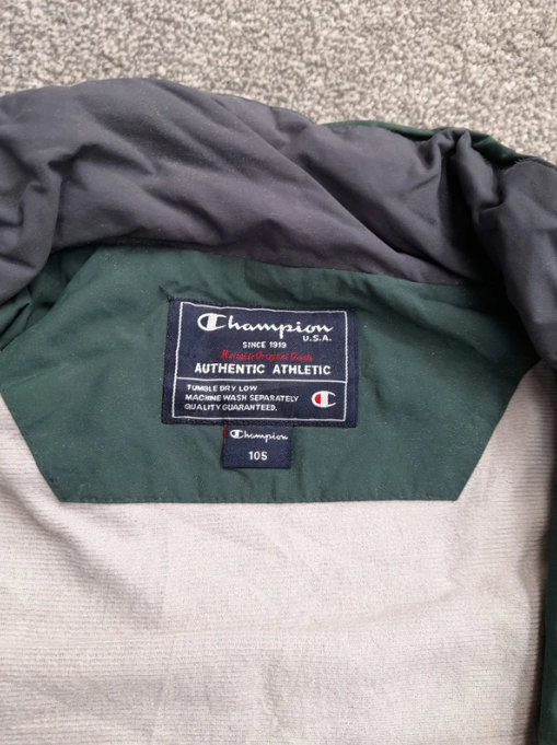 Champion Green Navy & Beige Track Jacket 105 XL image 4