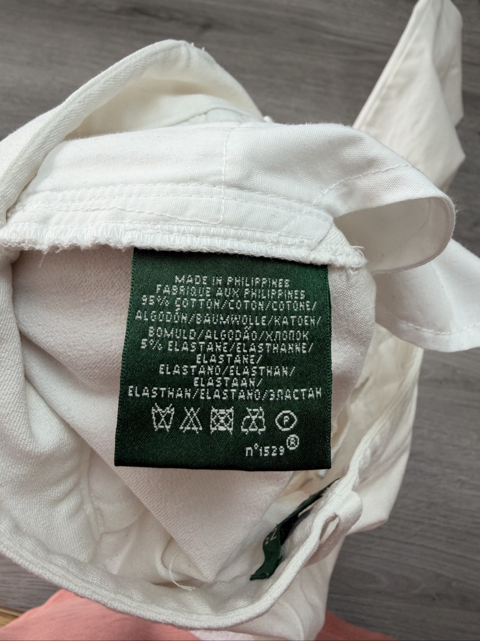 Lauren Ralph Lauren White Cotton Blend Trousers Size 4 (01706) image 5