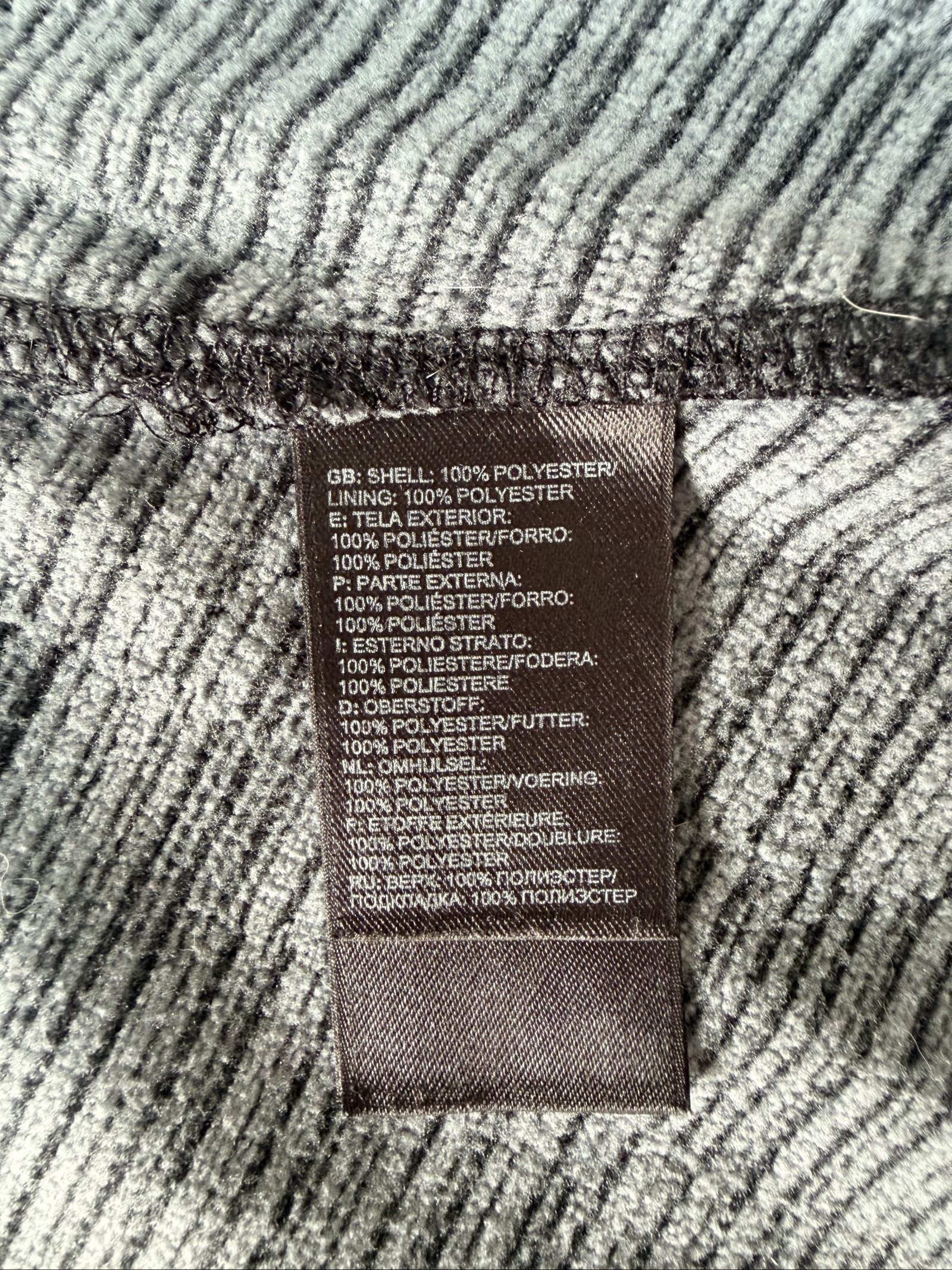 The North Face Grey Zip-Up Hoodie Medium Lightweight Fleece (1709) image 8