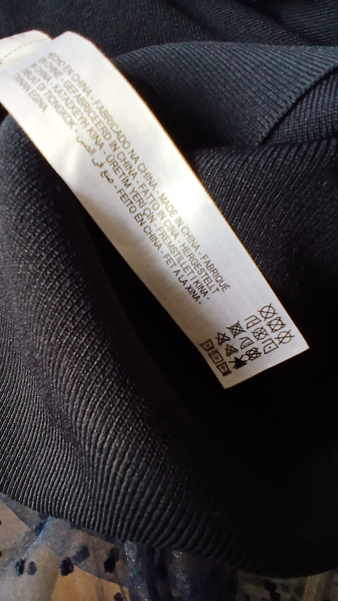 Zara Navy Blue Turtleneck Sheer Sleeve Knit Jumper Eur L image 5