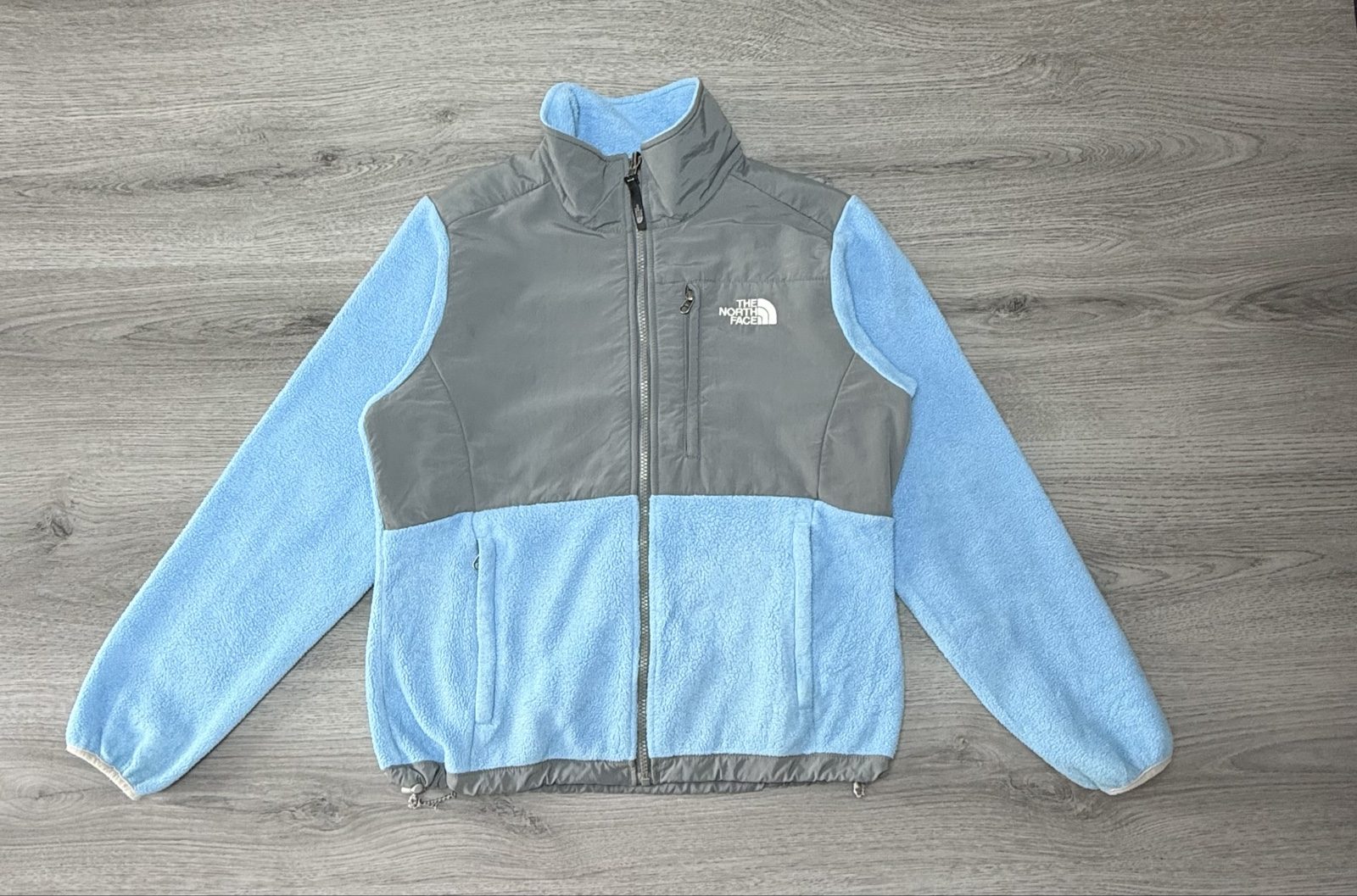 The North Face Denali Fleece Polartec Jacket Blue Gray Women's Medium (01710)