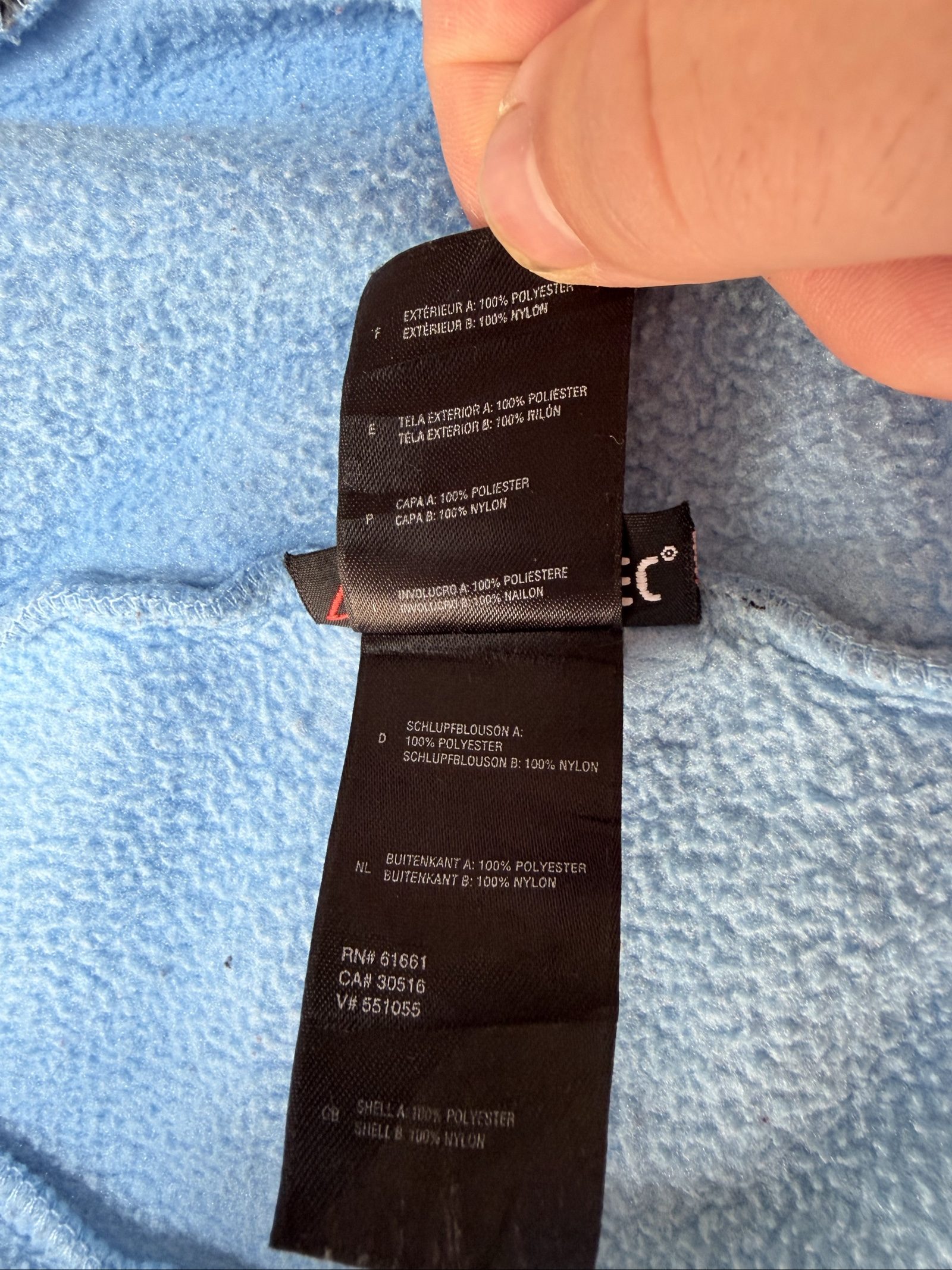 The North Face Denali Fleece Polartec Jacket Blue Gray Women's Medium (01710) image 9