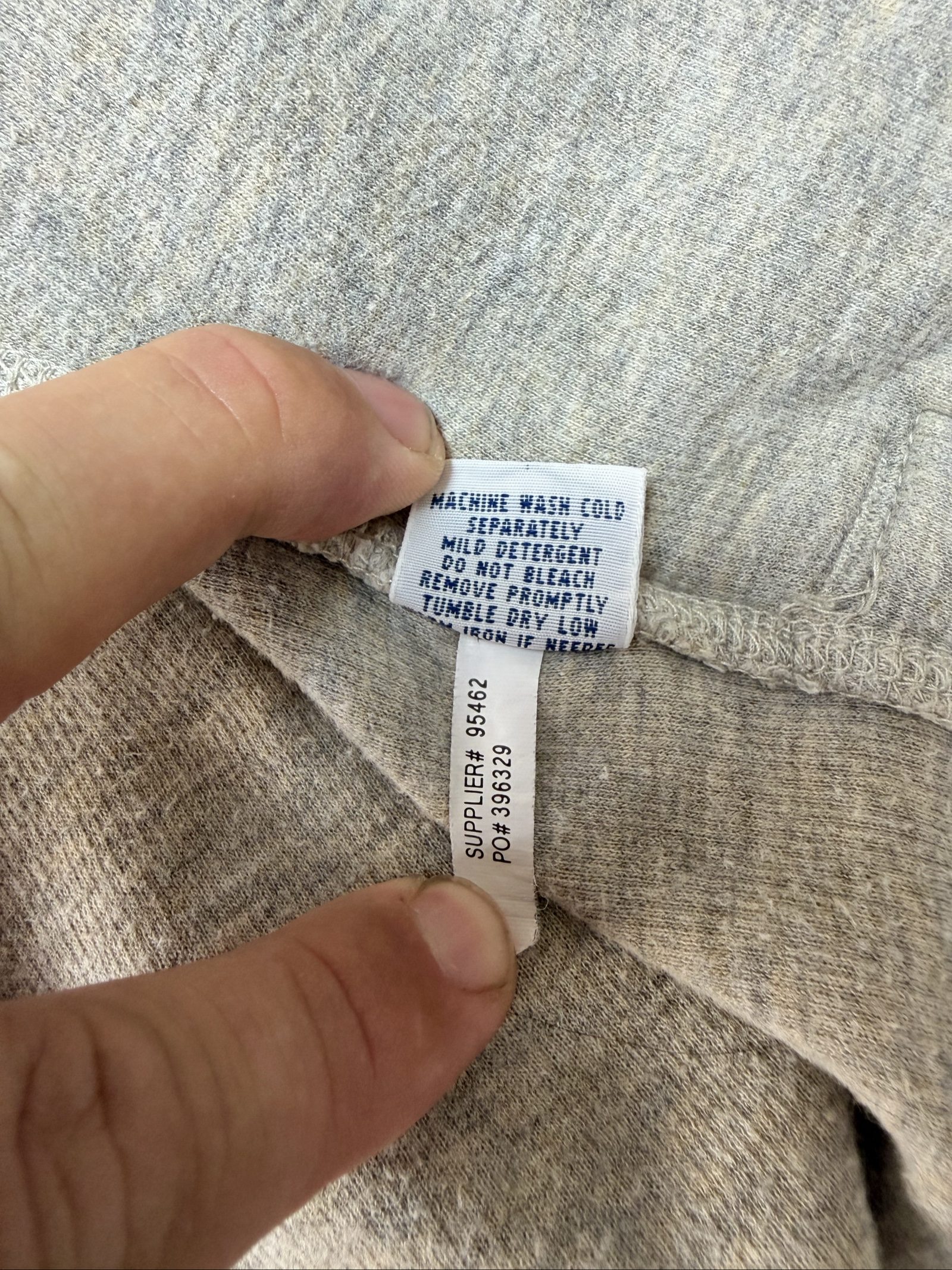 Polo Ralph Lauren Light Grey Cotton Zip Jacket XL (01711) image 9