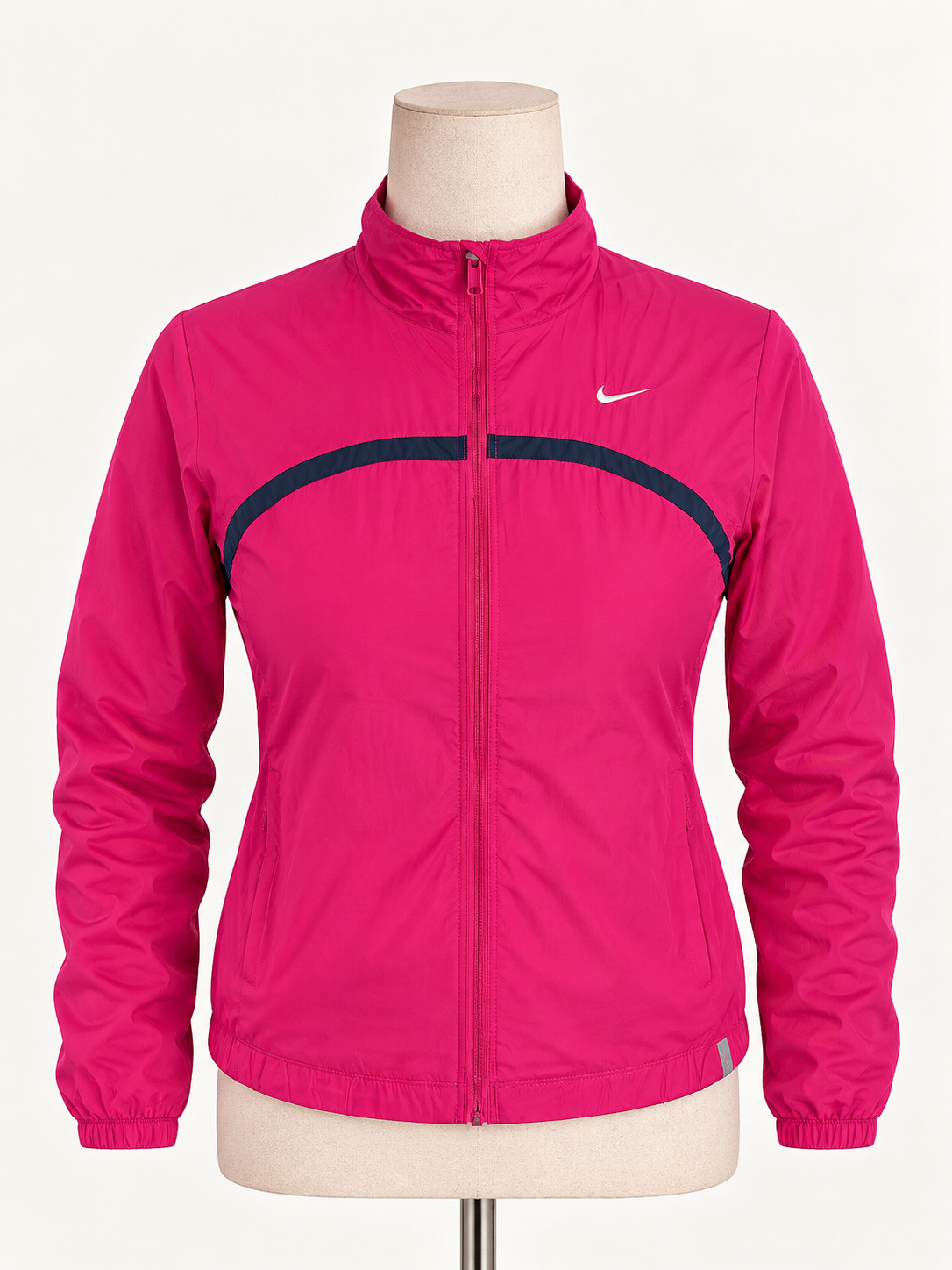 Nike Damen Laufjacke Windbreaker Pink Navy Gr. M Running