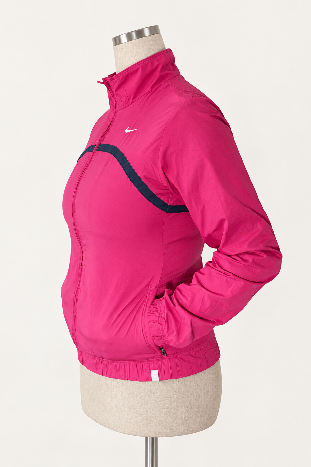 Nike Damen Laufjacke Windbreaker Pink Navy Gr. M Running image 3