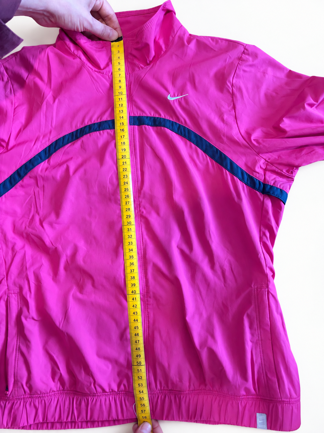 Nike Damen Laufjacke Windbreaker Pink Navy Gr. M Running image 5