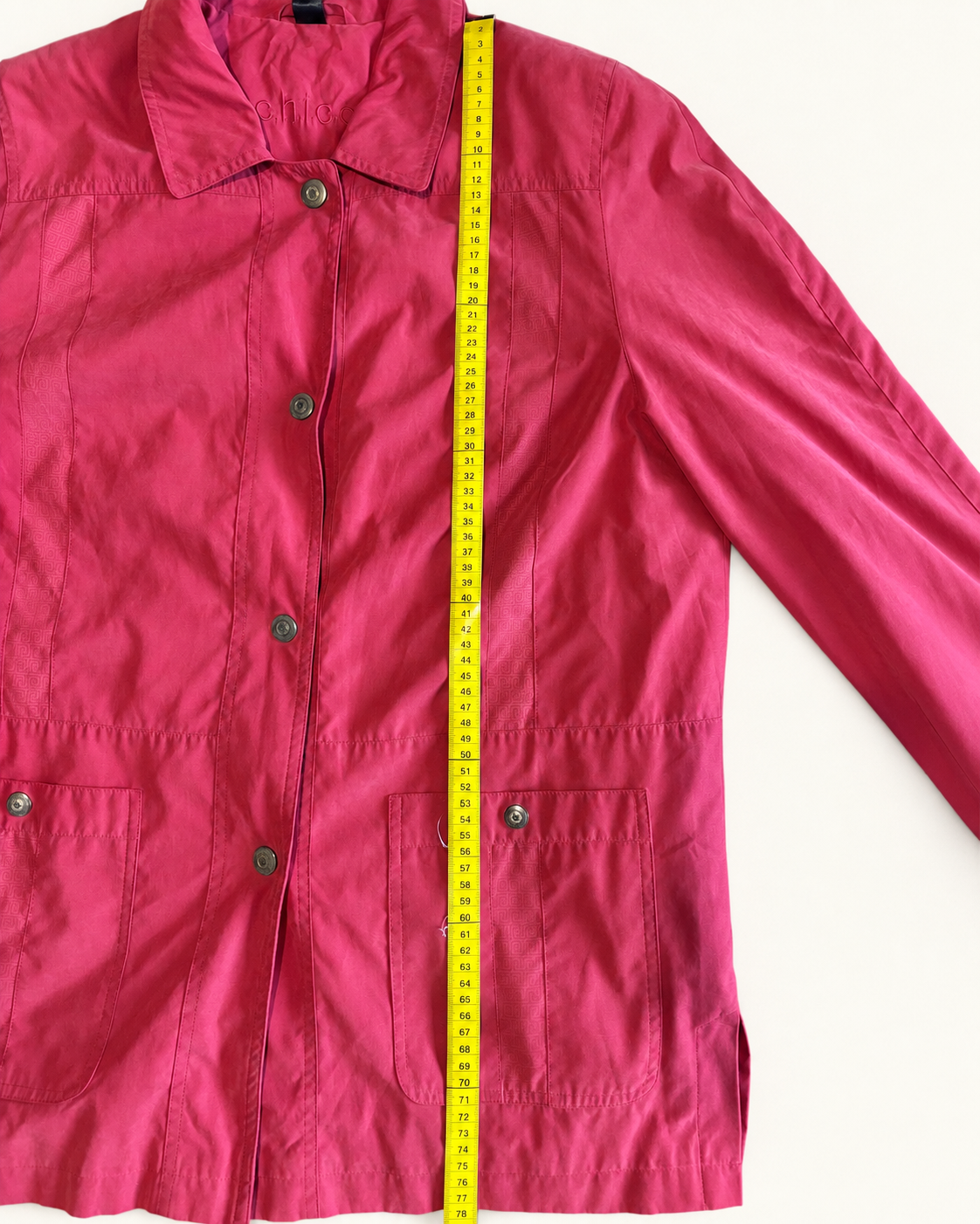 c.h.i.c.c. Damen Übergangsjacke Rot Koralle Leicht Retro image 6