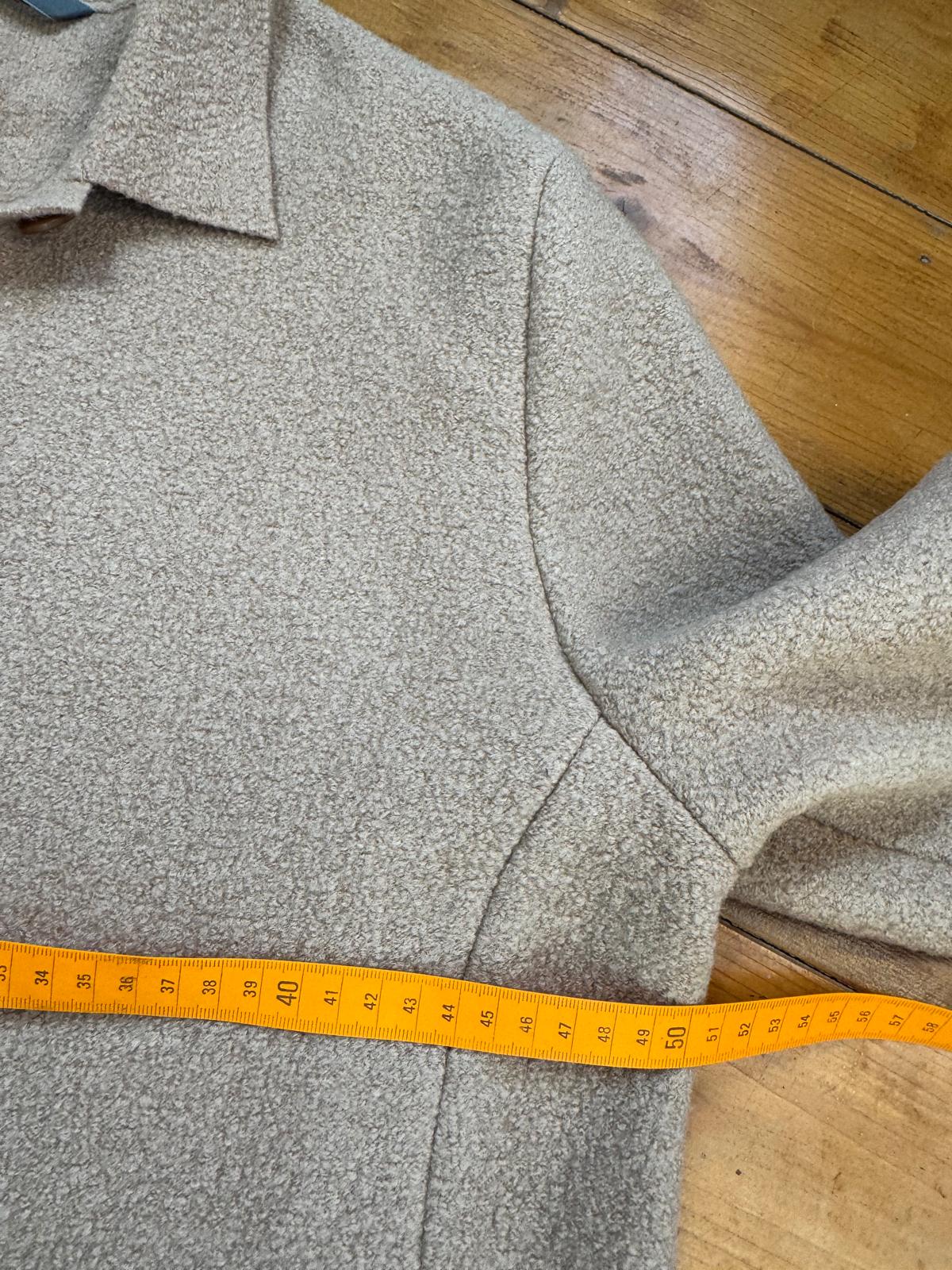 carroll beige bouclé veste femme manches longues - taille m image 8
