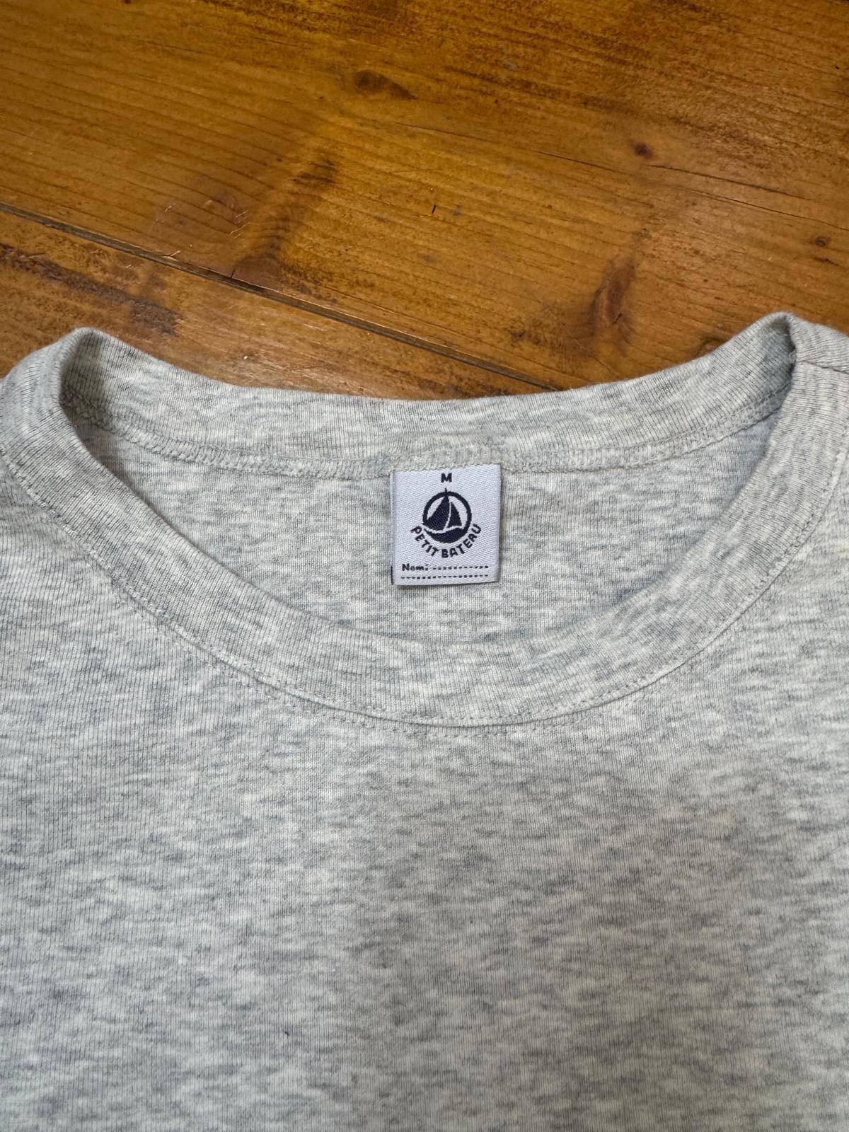 Petit Bateau T-shirt manches longues gris chiné - taille Medium image 3
