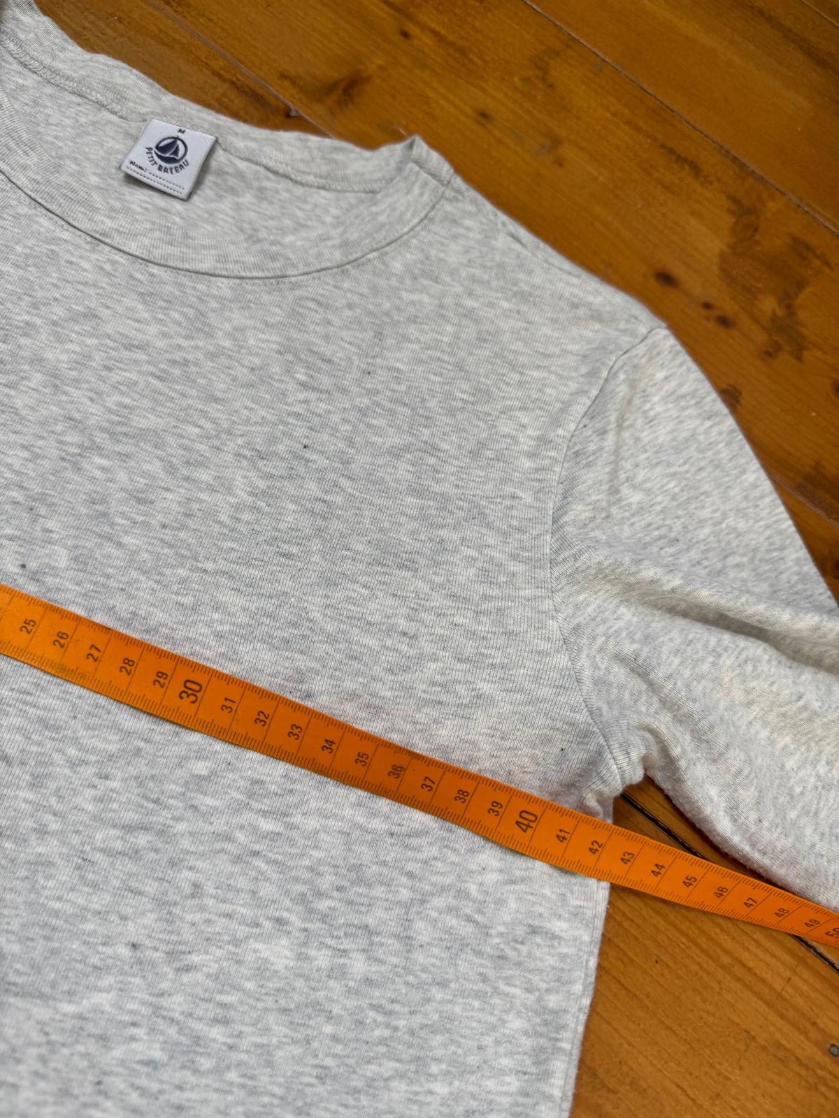 Petit Bateau T-shirt manches longues gris chiné - taille Medium image 6