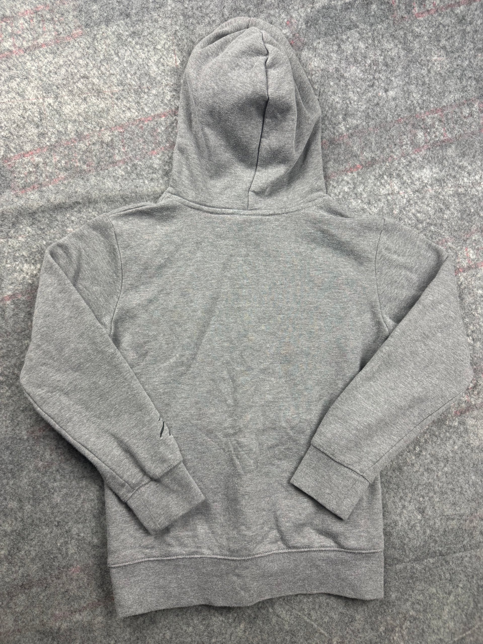 Jordan Grey Pullover Jumpman Hoodie Kids Medium Grey Embroidered Logo image 5