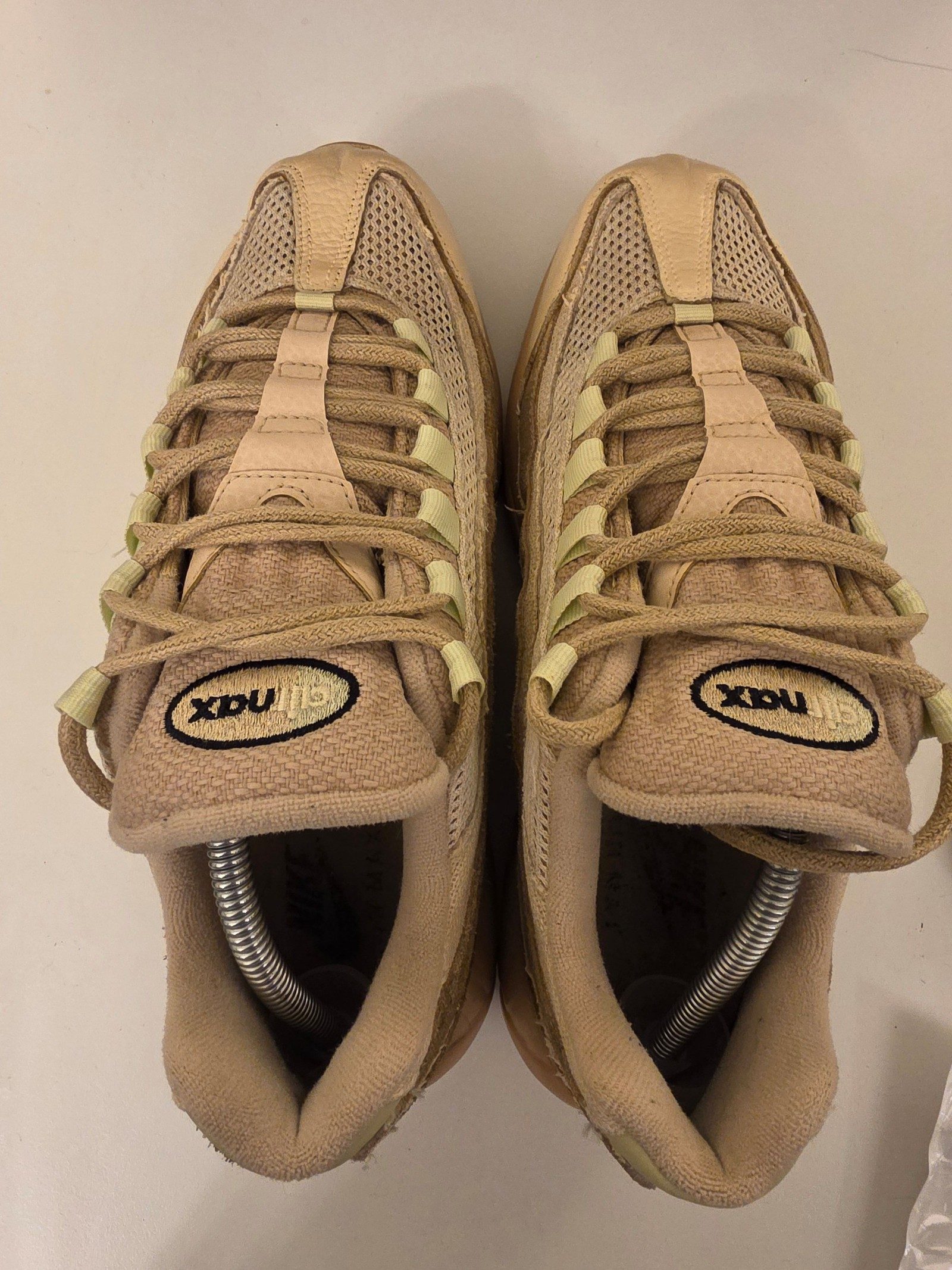 Nike Men's Brown Air Max 95 PRM Grain Trainers UK9 image 8