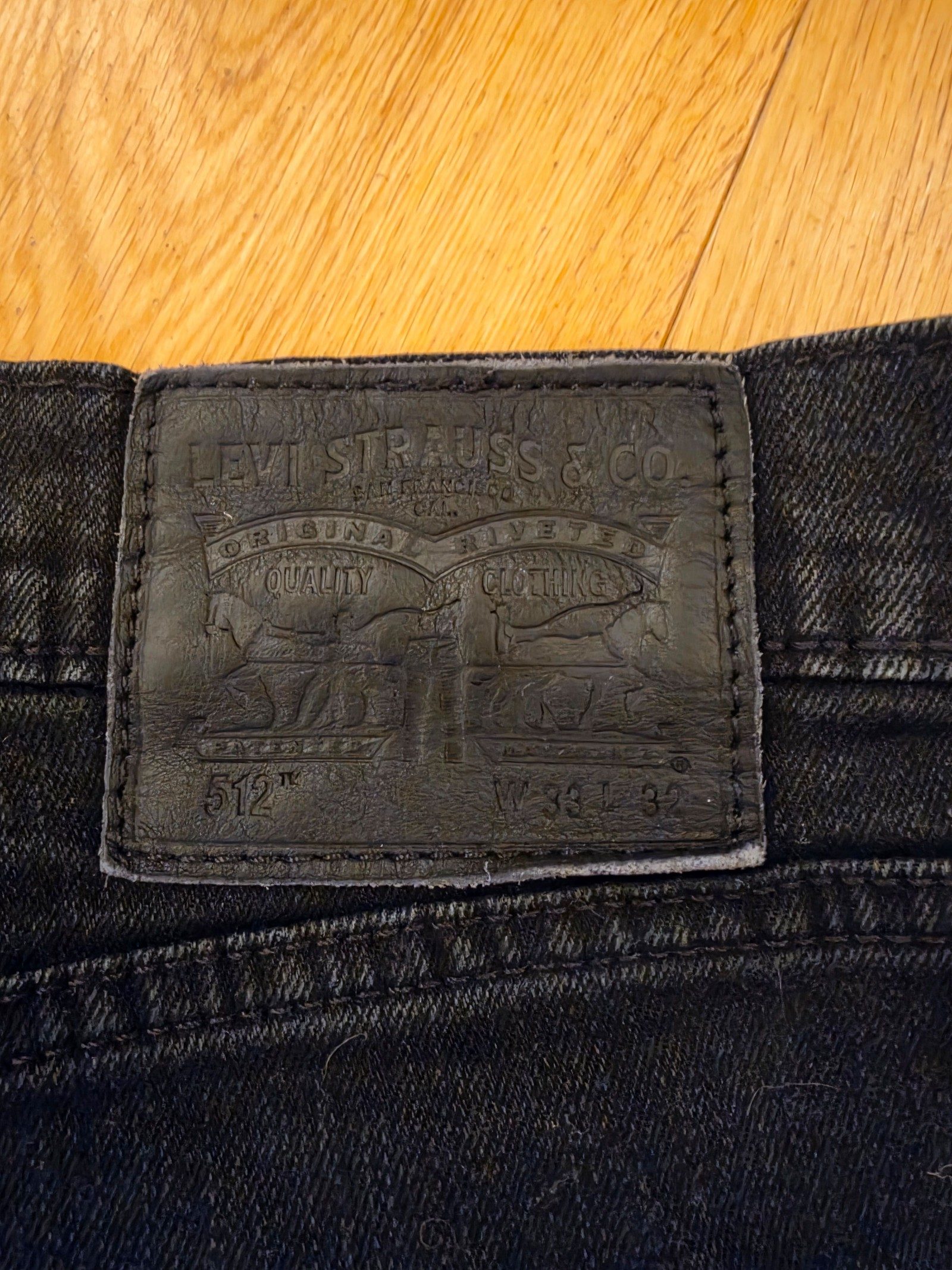 Levi's Black 512 Jeans 33" x 32" image 10