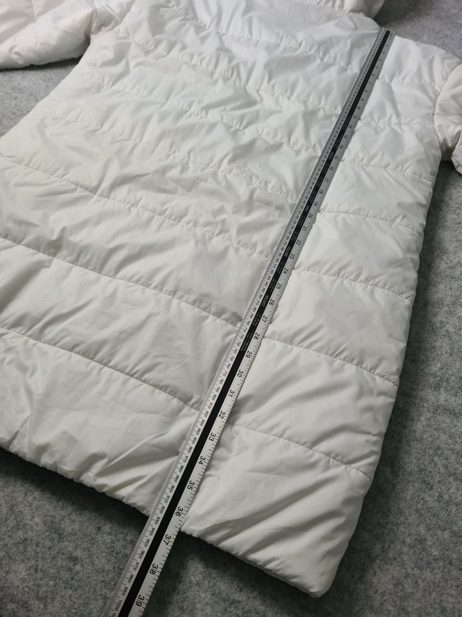 Nike White Puffer Coat Therma-Fit Hooded Women’s Medium image 6
