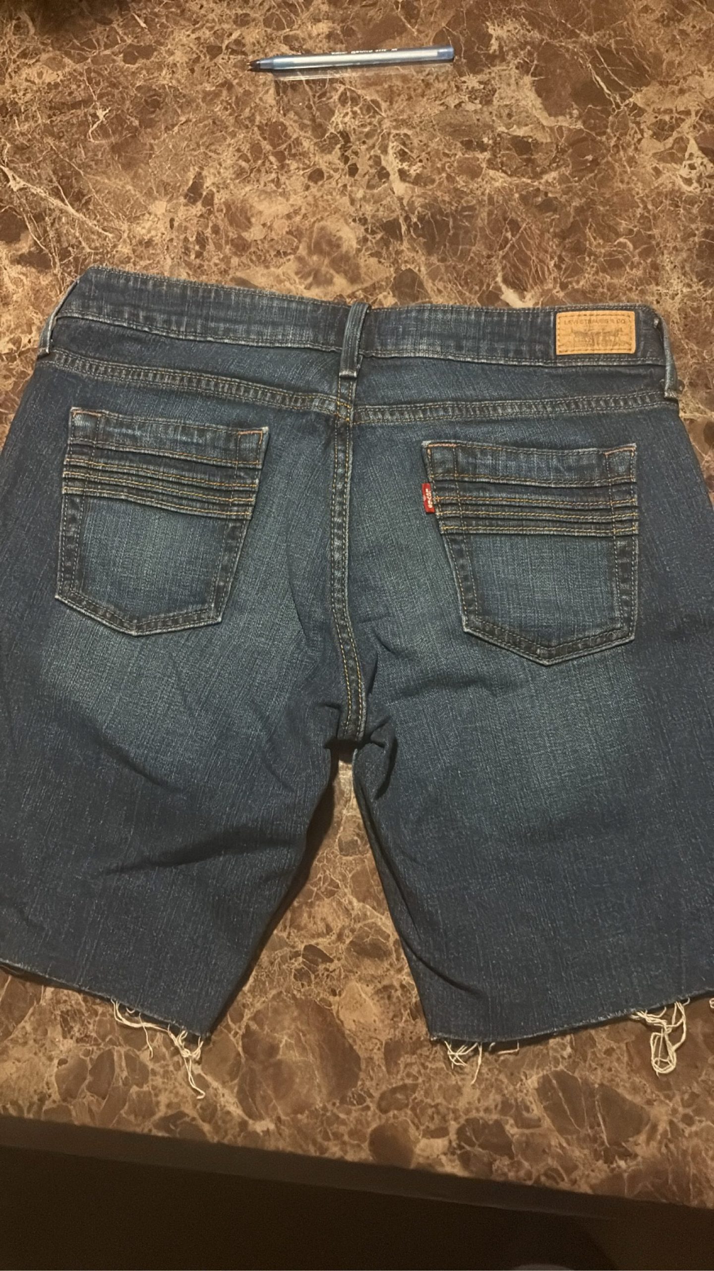 Levi's Blue 545 Jeans Denim Shorts Unisex image 3