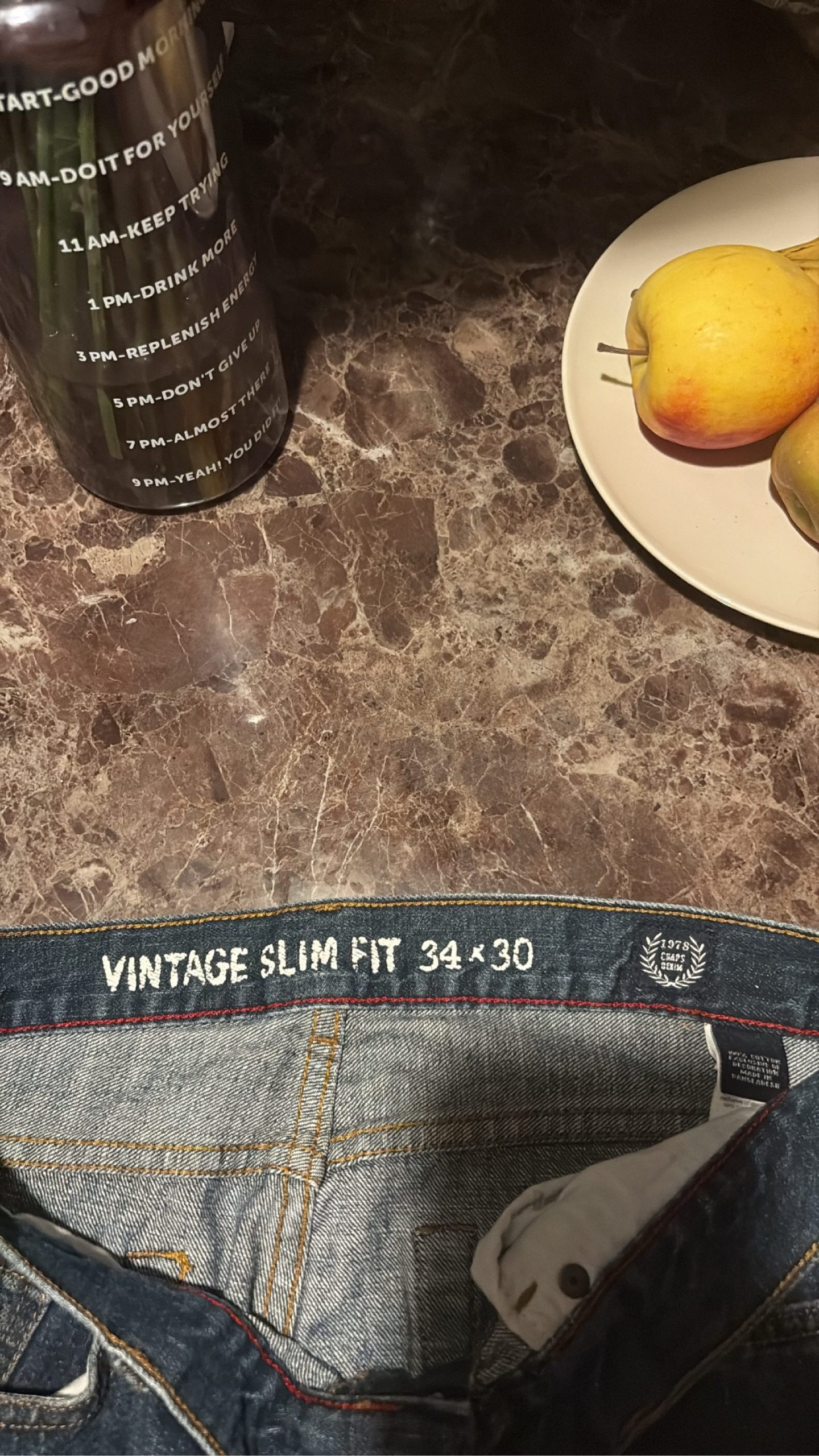 Vintage Chaps Slim Fit Blue Denim Jeans 34x30 image 2