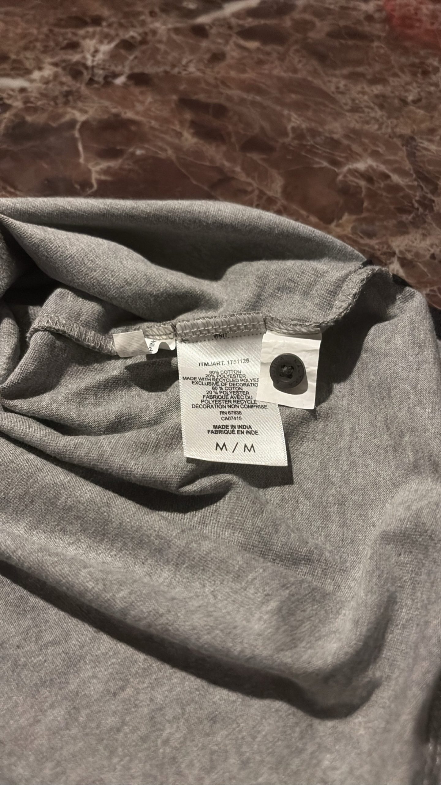 Nautica Grey & Black Polo Shirt Medium Cotton Polyester Blend image 3