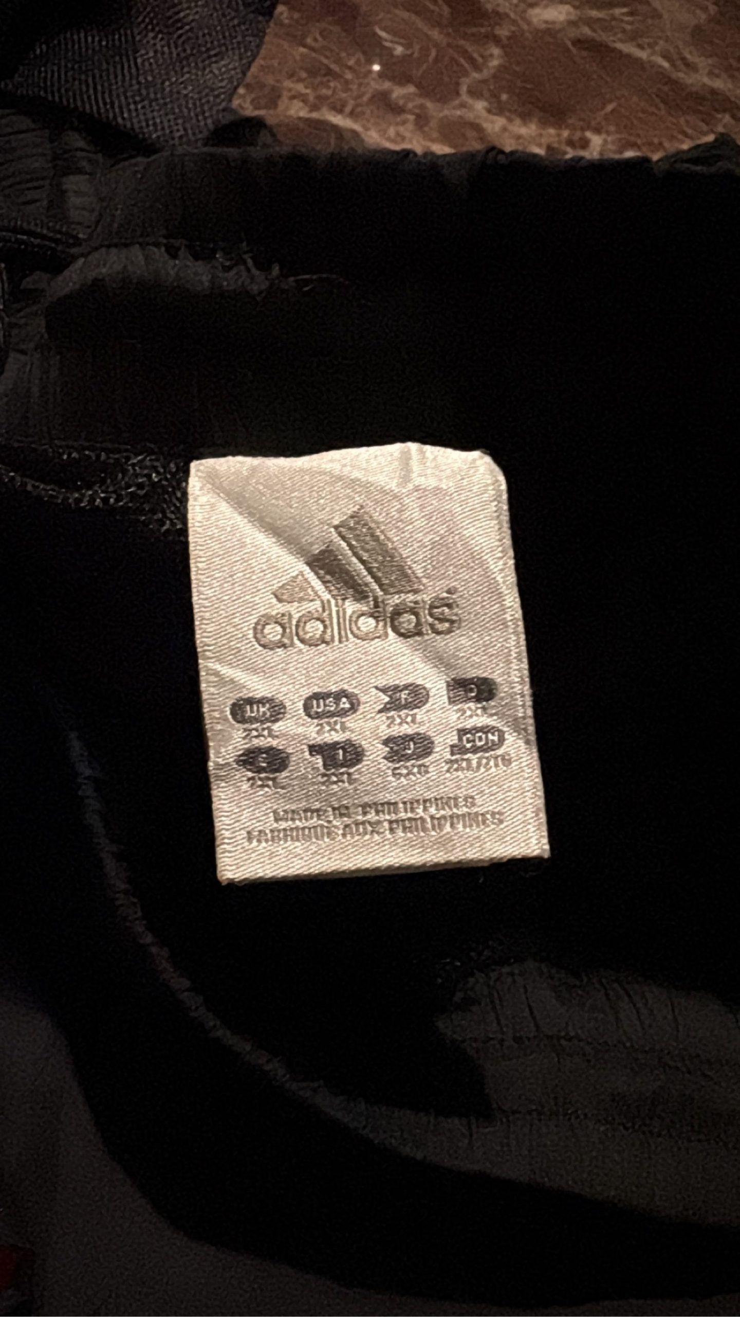 Adidas Black & Red Track Pants XL Polyester image 2