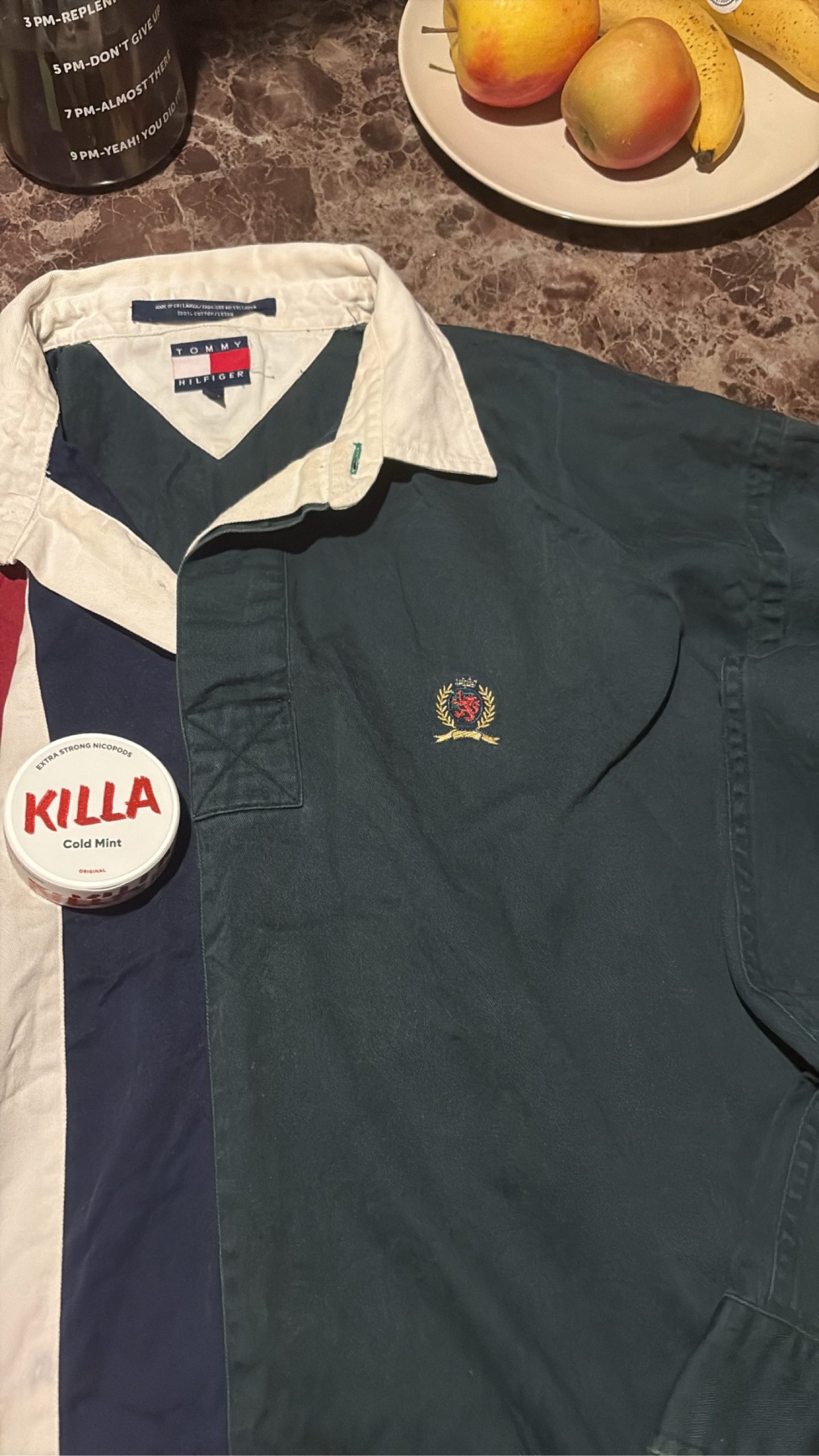 Tommy Hilfiger Men's Multi-Colour Cotton Rugby Shirt Large image 3