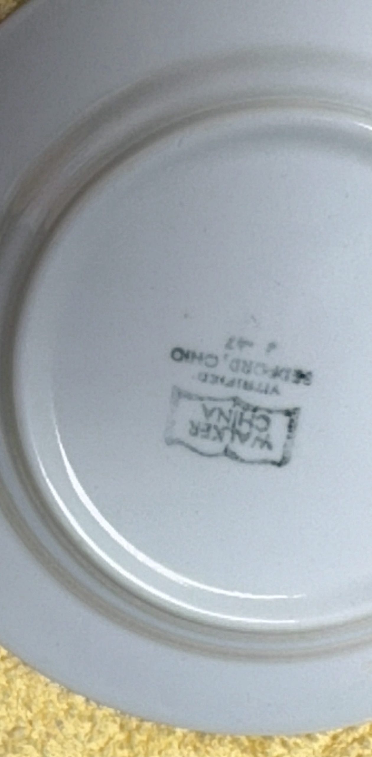 Warren Red Transferware Decorative Plate image 3