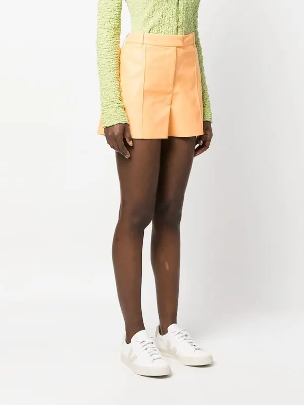 New Stand Studio Kirsty Faux Leather Shorts Size M image 6