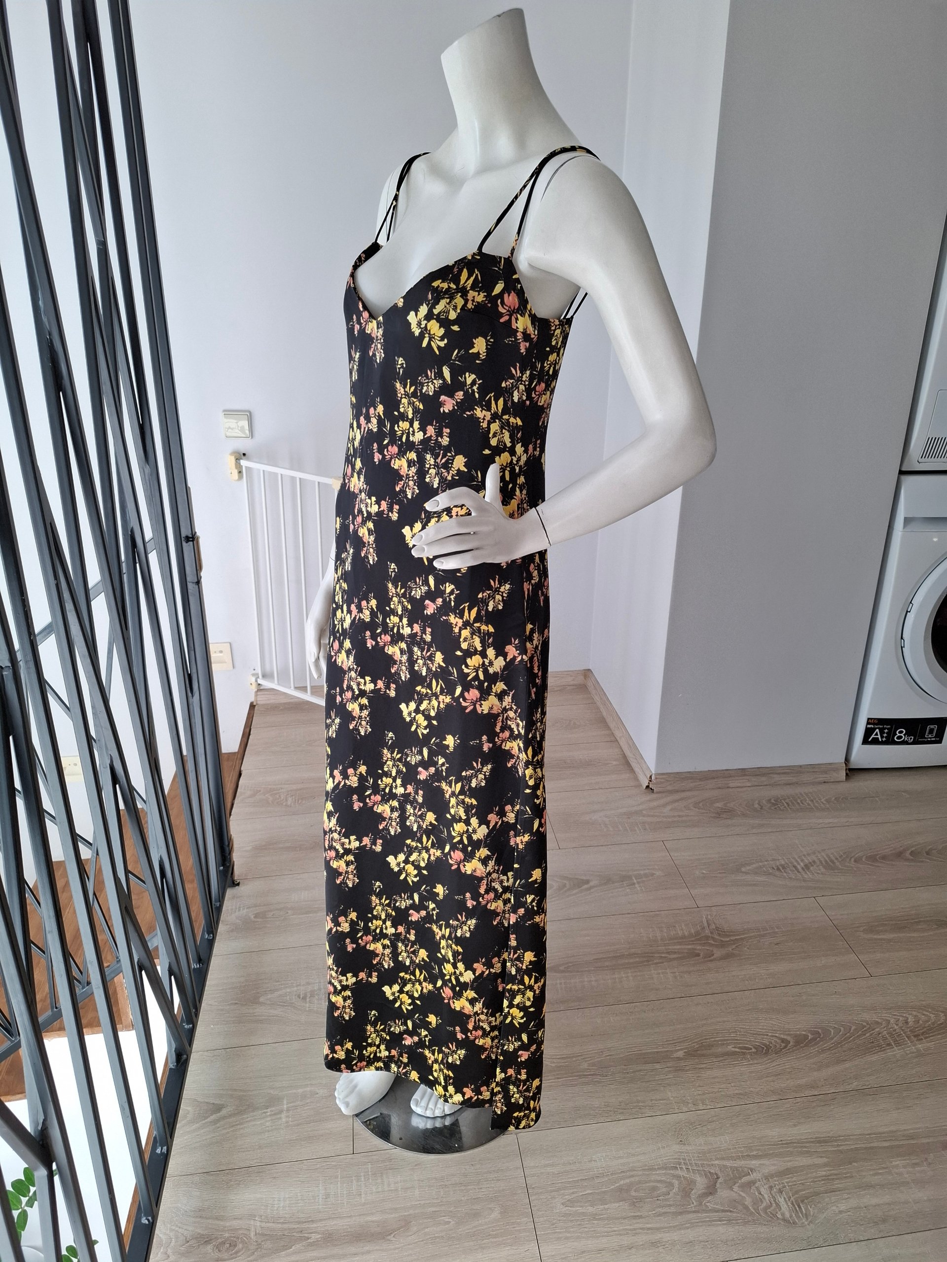 New Hugo Boss Floral Slip Maxi Dress Size S image 8