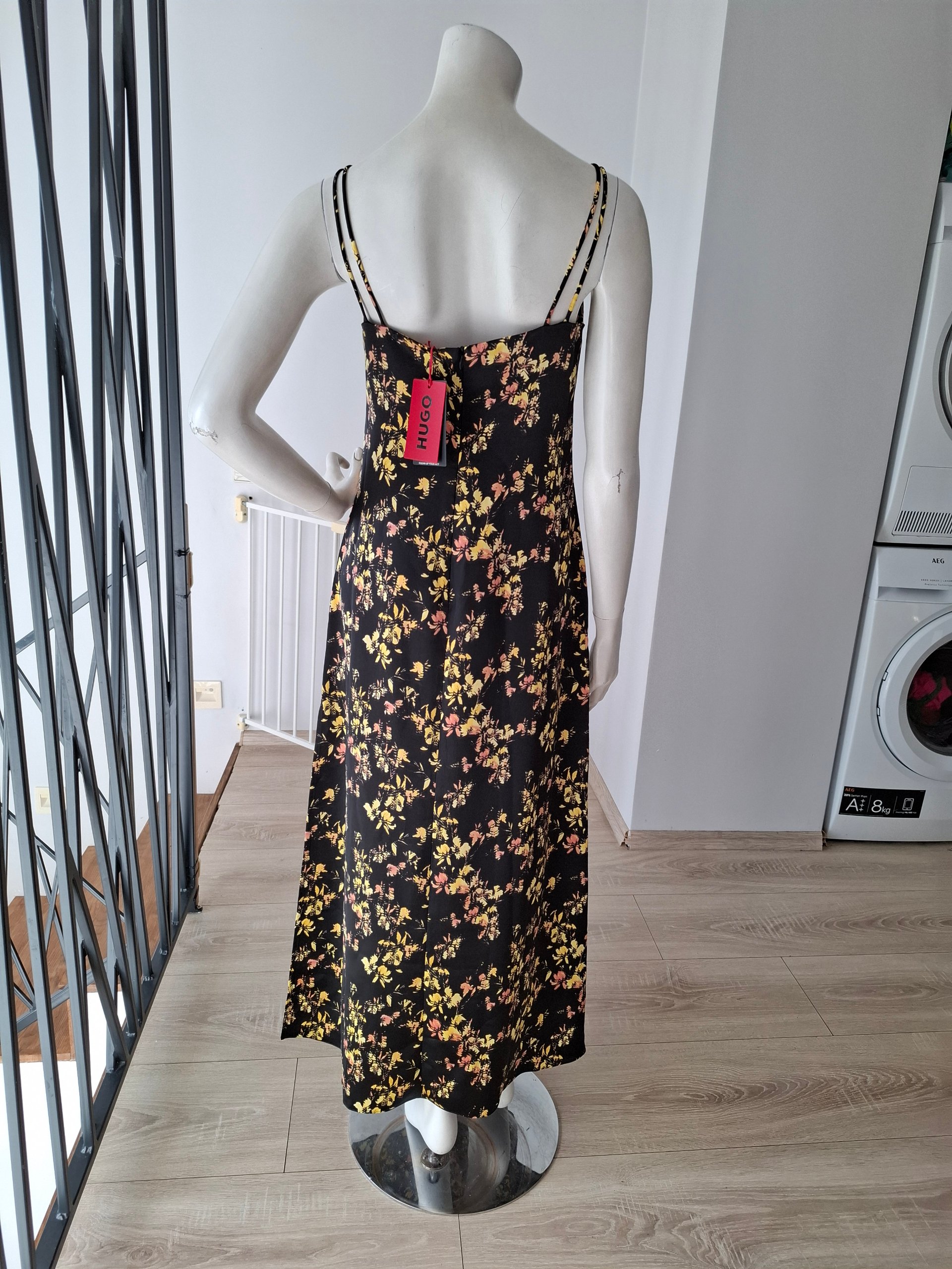 New Hugo Boss Floral Slip Maxi Dress Size S image 10