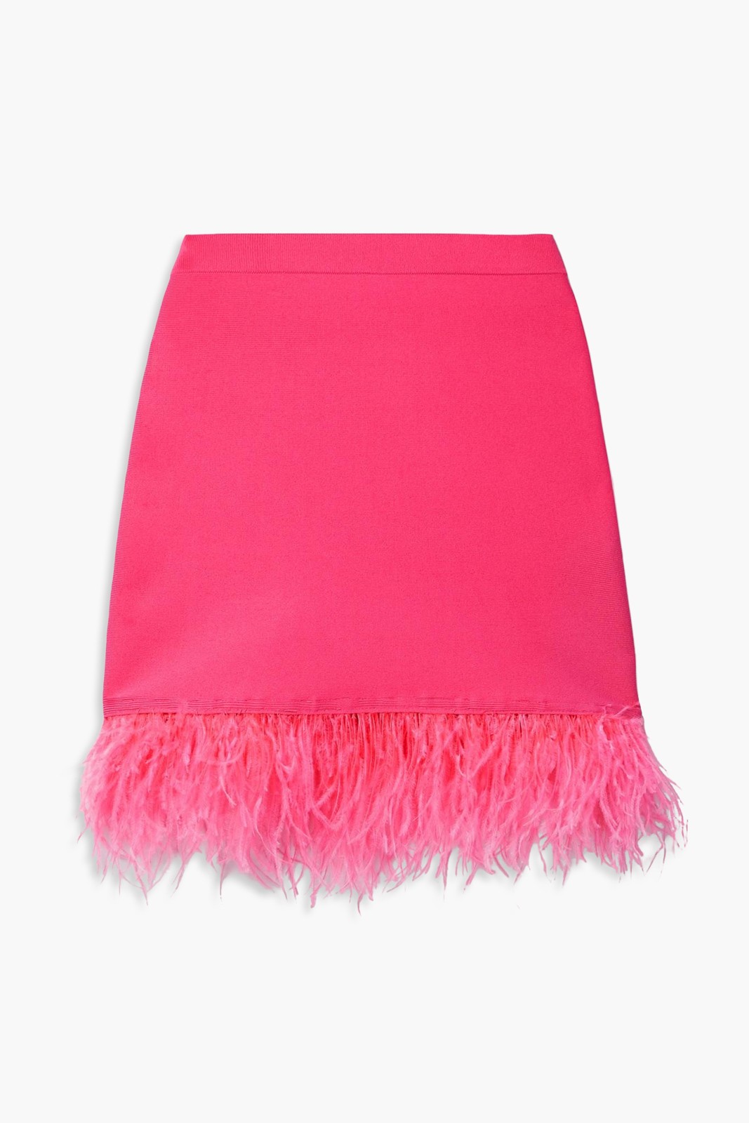 STAUD Pink Feather Trim Minirock Size XS image 2