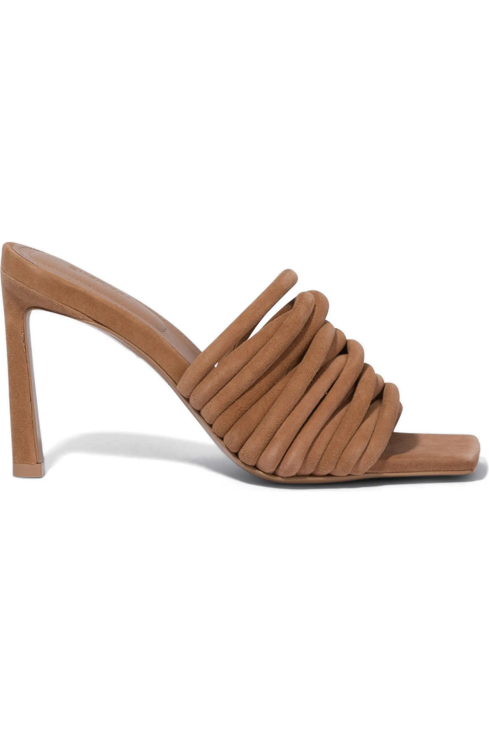 New SIMKHAI Lena Multi Strap Suede Mule Size EU 39 / Toffee image 4