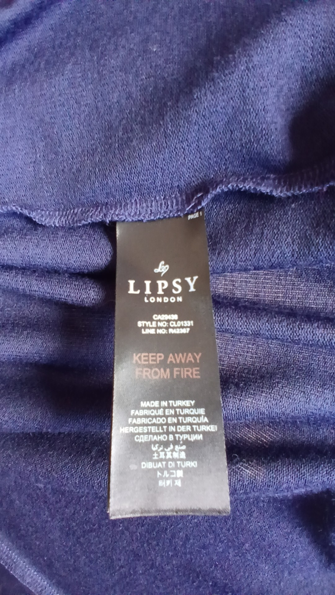Lipsy Navy Open Front Cardigan Size UK 14 image 6