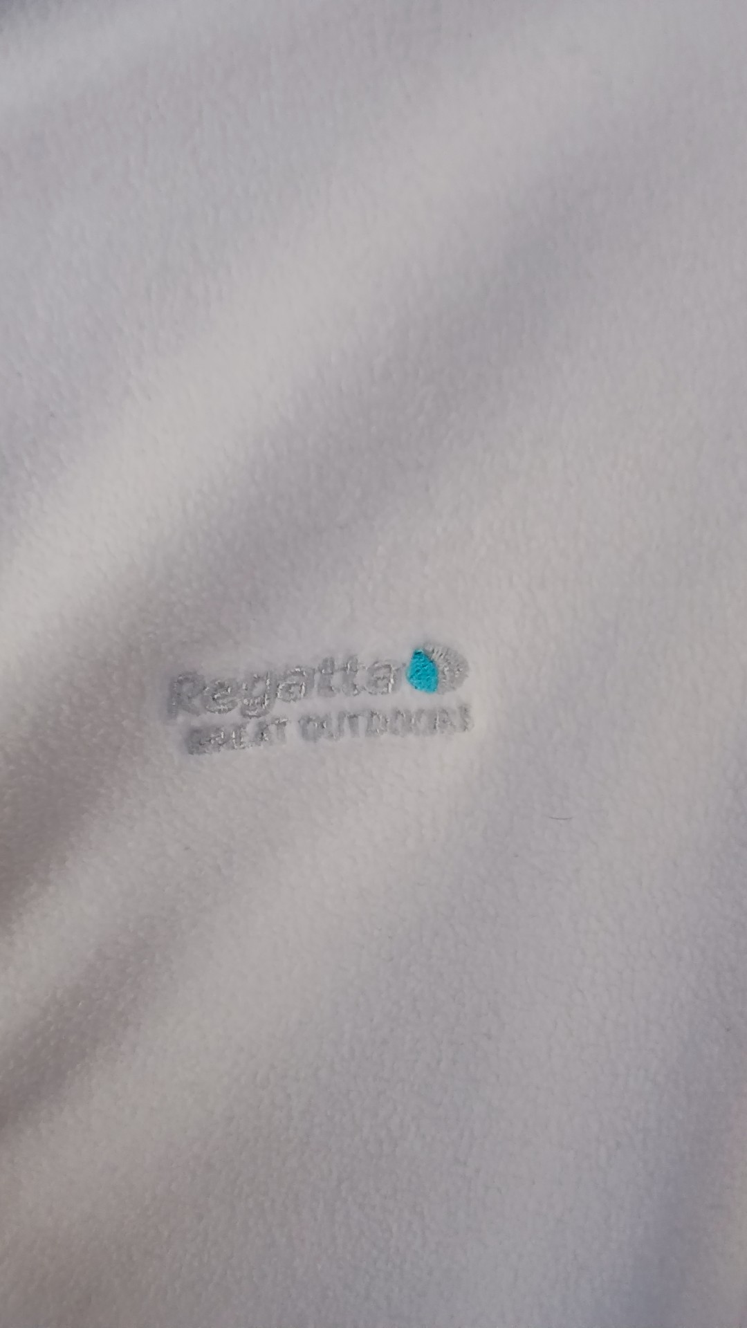 Regatta Great Outdoors White Fleece Zip-Up Jacket UK 12 image 2