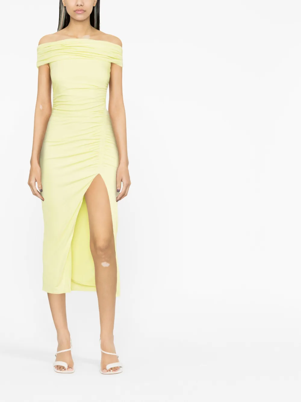 Self portrait Green Jersey Sleeveless Midi Dress S image 3