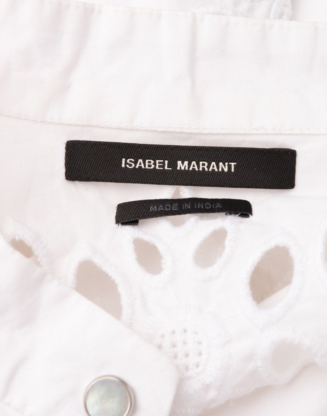 New Isabel Marant Danala Embroidered Cotton Top Size XS image 10