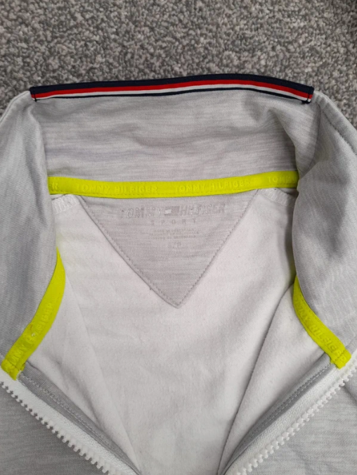 Tommy Hilfiger Grey, White & Red Colour Block Track Jacket S image 4