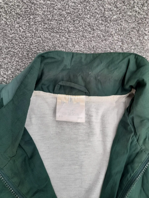 Adidas Green Men's Windbreaker Jacket Retro Large image 7