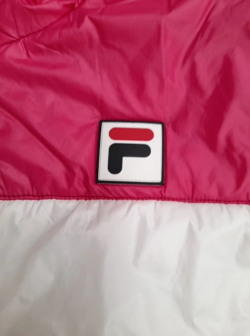 Fila Pink, White & Black Women's Puffer Jacket Large image 5