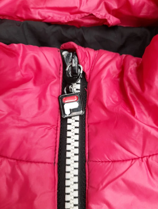 Fila Pink, White & Black Women's Puffer Jacket Large image 7