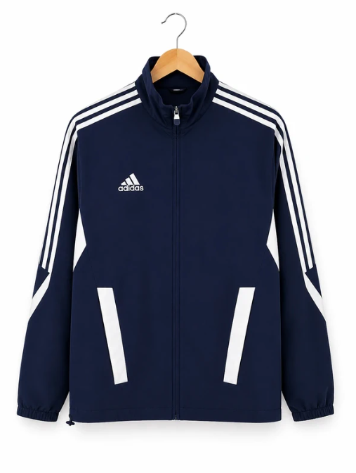 Adidas Navy & White Men's Track Jacket UK 38/40