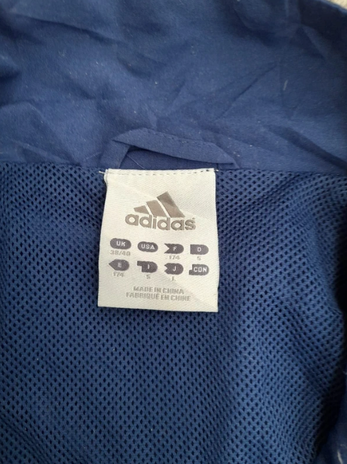 Adidas Navy & White Men's Track Jacket UK 38/40 image 4