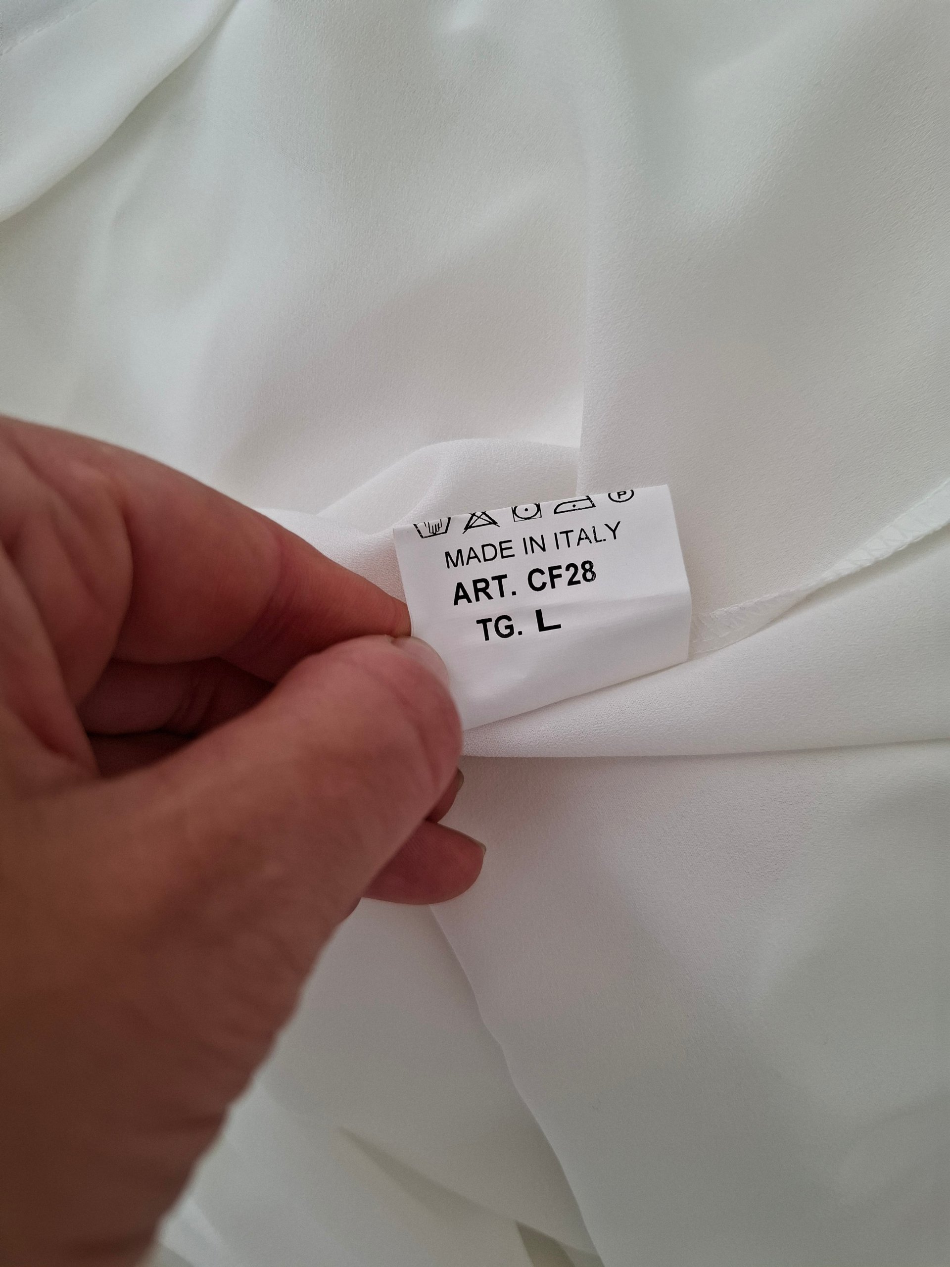 CRISTINAEFFE Women White Pussy Bow Silk Blouse Size 40 image 6