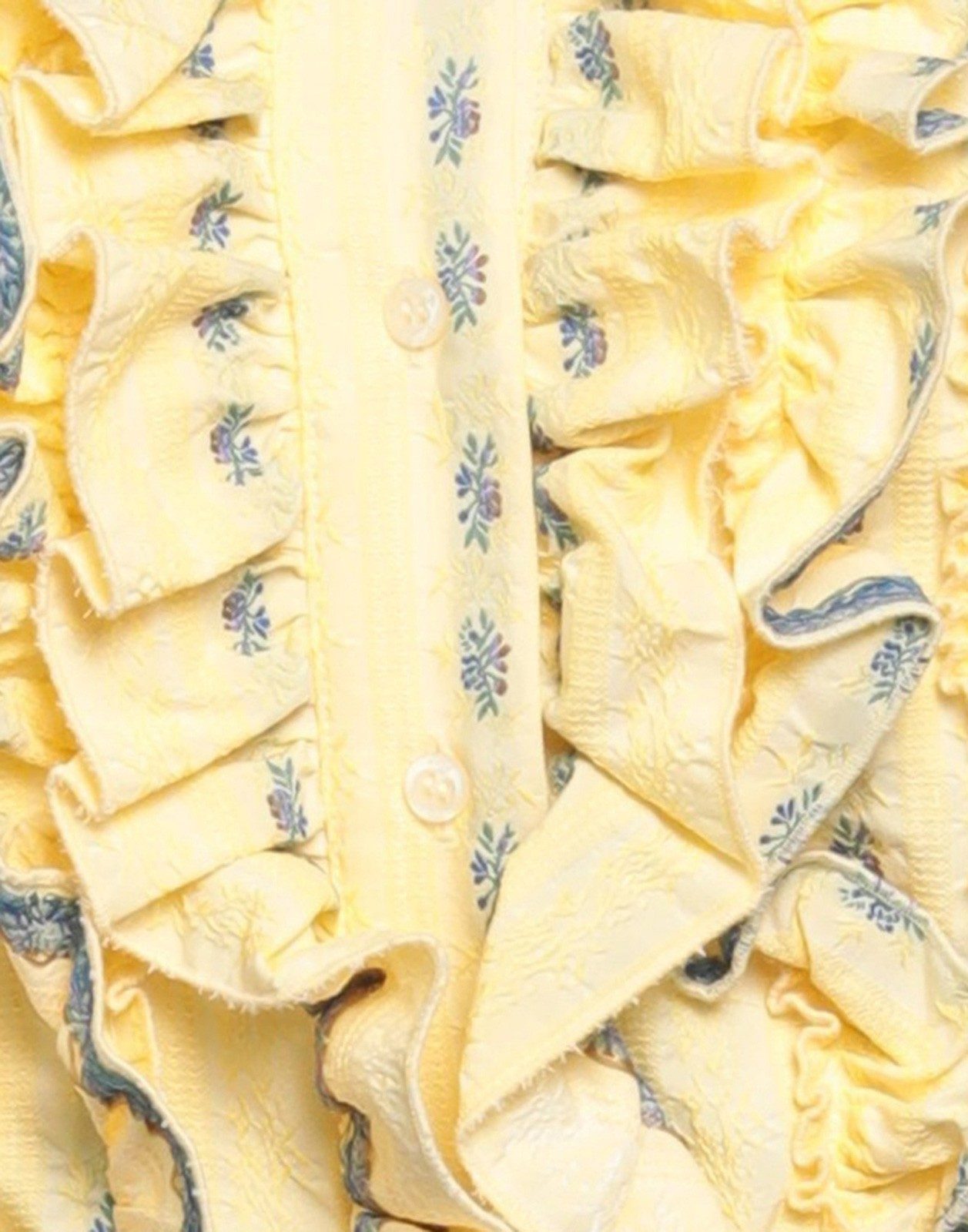 New MSGM Yellow Floral Ruffle Cami Top S image 6