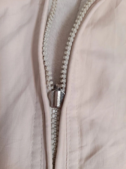 GAP Beige Zip-Up Fleece Jacket with Hood M image 8